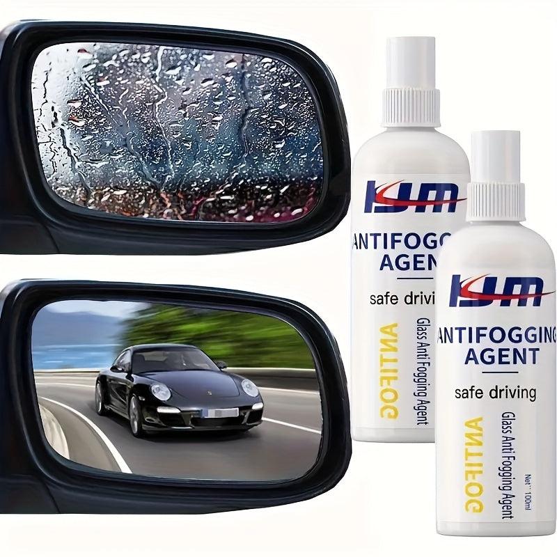 2pcs 100ml Car Anti-fog Agent for Windshield & Mirror - Clear Sight