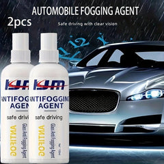 2pcs 100ml Car Anti-fog Agent for Windshield & Mirror - Clear Sight