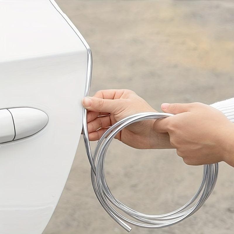 Car Door Edge Scratch Protector Strips Anti Collision PVC Electroplating
