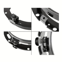 17 LED Headlight Round Ring Headlight Mount Lamp Holder Brackets