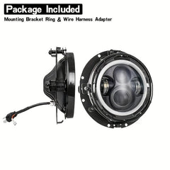 17 LED Headlight Round Ring Headlight Mount Lamp Holder Brackets