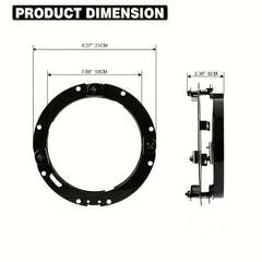 17 LED Headlight Round Ring Headlight Mount Lamp Holder Brackets