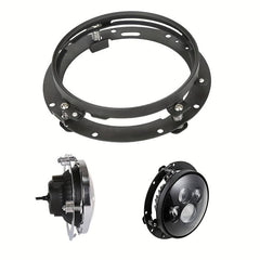 17 LED Headlight Round Ring Headlight Mount Lamp Holder Brackets
