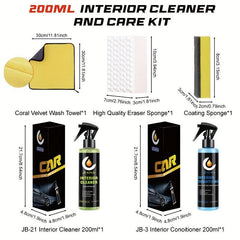 Interior Cleaner & Care Kit 50-200ml - Powerful Decontamination Cleaning Product