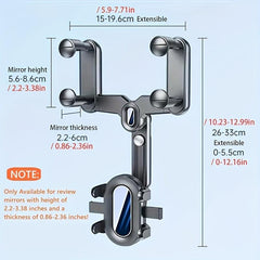 Universal 360 Rear View Car Mirror Phone Mount