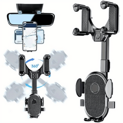 Universal 360 Rear View Car Mirror Phone Mount
