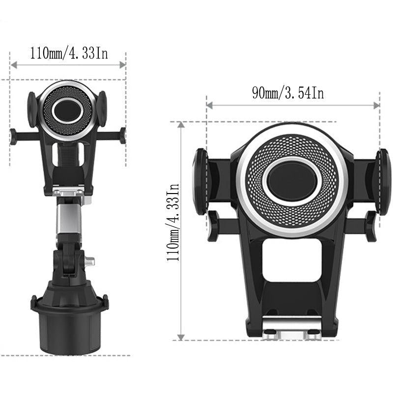 360 Degree Cup Holder Mobile Phone Mount for SUV Truck Car