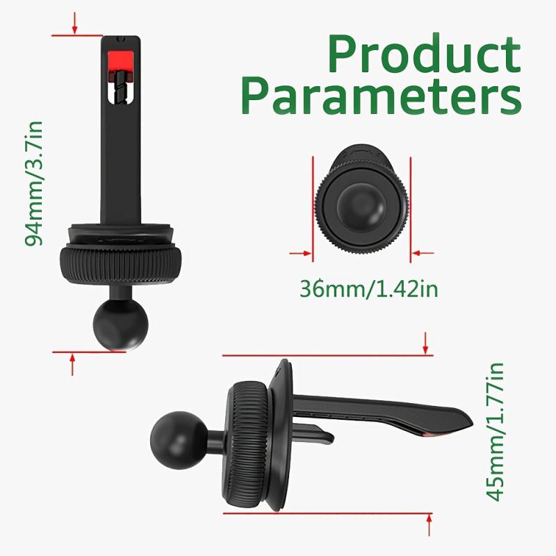 Magnetic Car Phone Holder for Air Vent 17MM Ball Head