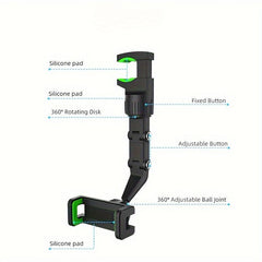Multifunctional 360 Rotating Car Phone Holder