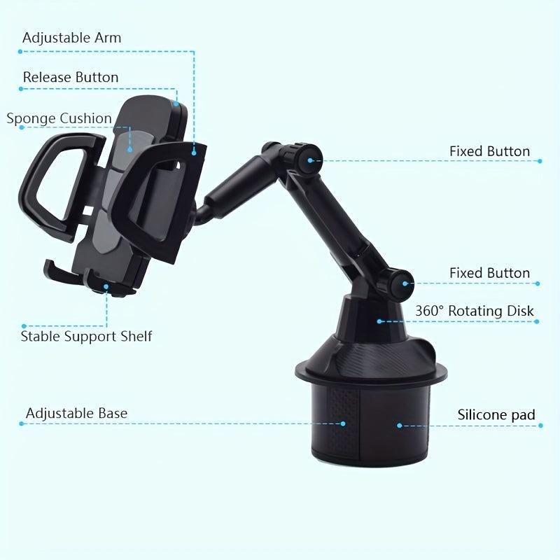 Car Cup Holder Phone Mount for Easy Navigation