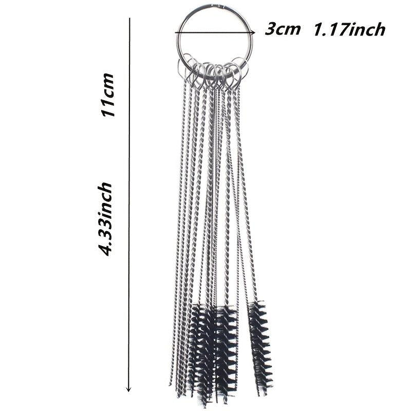 15pc Carburetor Cleaning Brush Set - 10 Needles, 5 Brushes - Automotive Tool