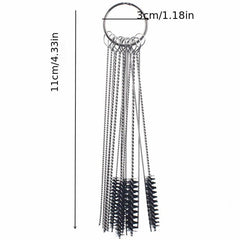 15pc Carburetor Cleaning Brush Set - 10 Needles, 5 Brushes - Automotive Tool
