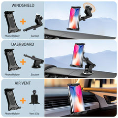 3-In-1 Tablet Holder Phone Mount For Car