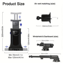 3-In-1 Tablet Holder Phone Mount For Car