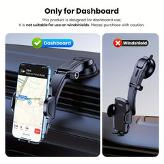 Universal Car Phone Mount 2 IN 1 Handsfree Stand Phone Holder For Car