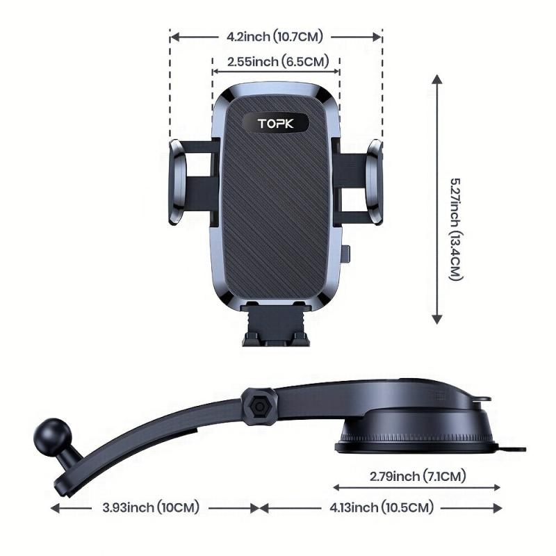 Universal Car Phone Mount 2 IN 1 Handsfree Stand Phone Holder For Car