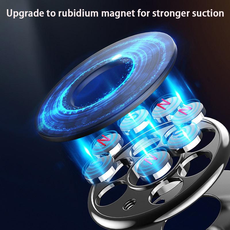 Car Magnetic Phone Holder with Storage - Key Collector