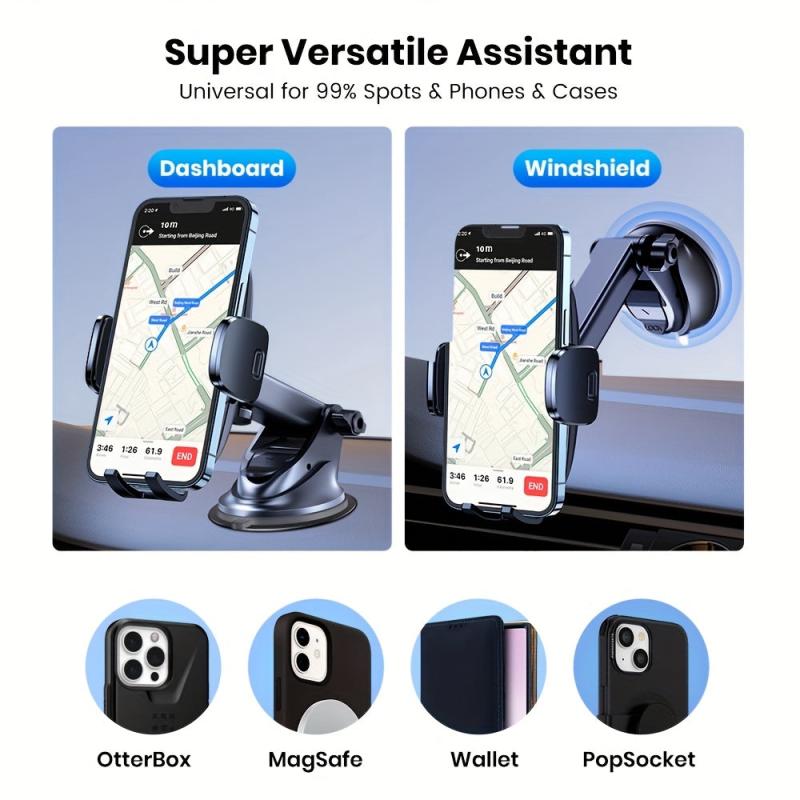 Universal Car Phone Holder Mount For Windshield Dashboard Air Vent