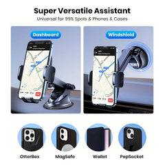 Universal Car Phone Holder Mount For Windshield Dashboard Air Vent