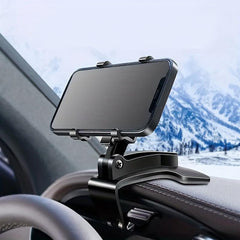360 Rotating Car Phone Holder for Rearview Mirror Navigation