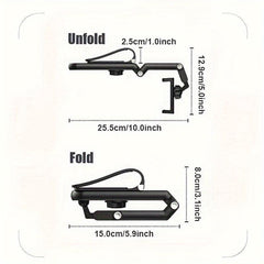 360 Rotating Car Sun Visor Phone Holder Telescopic Rearview Mirror