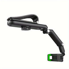 360 Rotating Car Sun Visor Phone Holder Telescopic Rearview Mirror