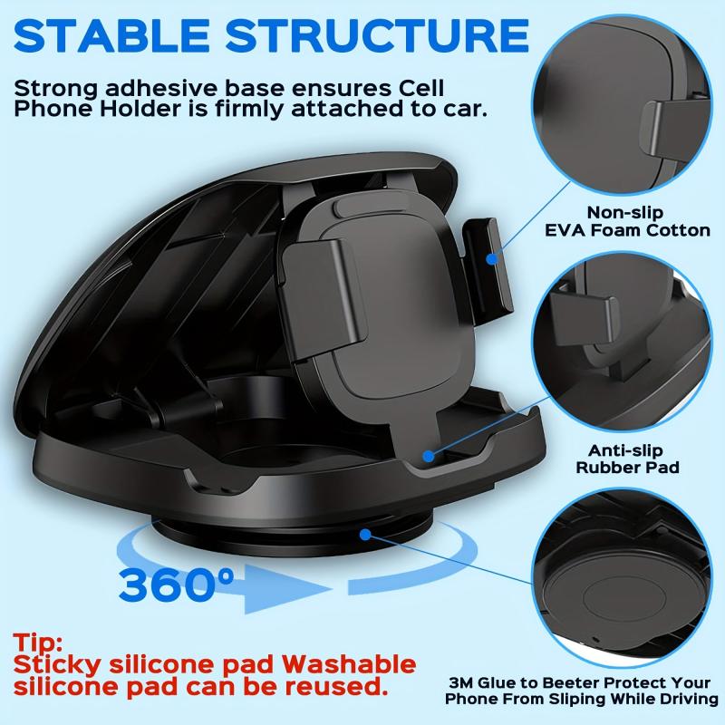 360 Rotating Car Phone Mount For iPhone & Android - Secure Your Phone In Style