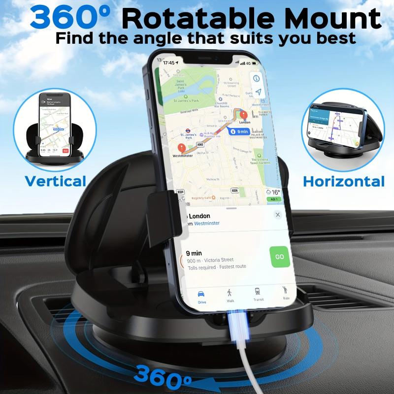 360 Rotating Car Phone Mount For iPhone & Android - Secure Your Phone In Style