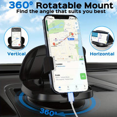 360 Rotating Car Phone Mount For iPhone & Android - Secure Your Phone In Style
