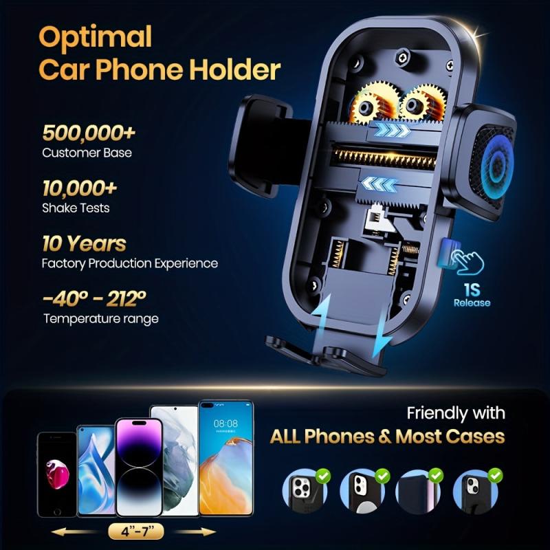 Dashboard Car Phone Holder 360u00b0 Adjustable Mount Anti-slip Clip for Smartphone