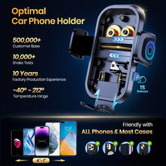 Dashboard Car Phone Holder 360u00b0 Adjustable Mount Anti-slip Clip for Smartphone