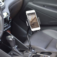 360 Degree Car Phone Mount Adjustable Gooseneck Cup Holder Stand