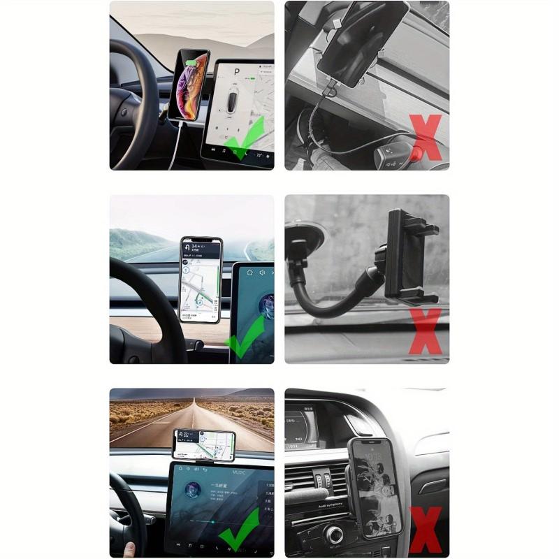 Magnetic Car Phone Holder for All Mobile Phones - Screen Side Mount