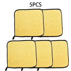 Car Coral Fleece Microfiber Cleaning Towel 3pcs 5pcs Detailing Cloth