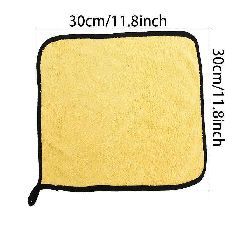 Car Coral Fleece Microfiber Cleaning Towel 3pcs 5pcs Detailing Cloth