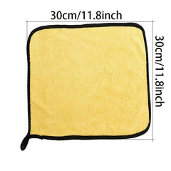 Car Coral Fleece Microfiber Cleaning Towel 3pcs 5pcs Detailing Cloth