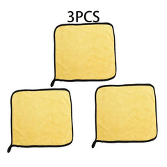 Car Coral Fleece Microfiber Cleaning Towel 3pcs 5pcs Detailing Cloth