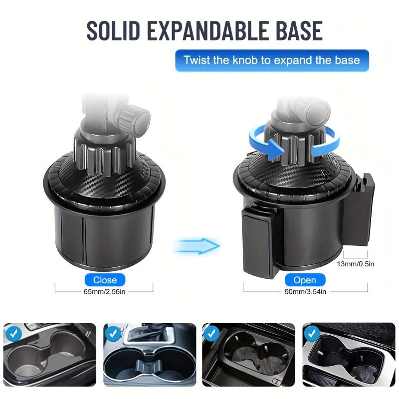 2-in-1 Car Cup Holder Mount for Phone & Tablet