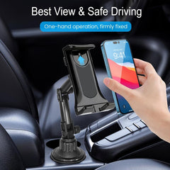 2-in-1 Car Cup Holder Mount for Phone & Tablet