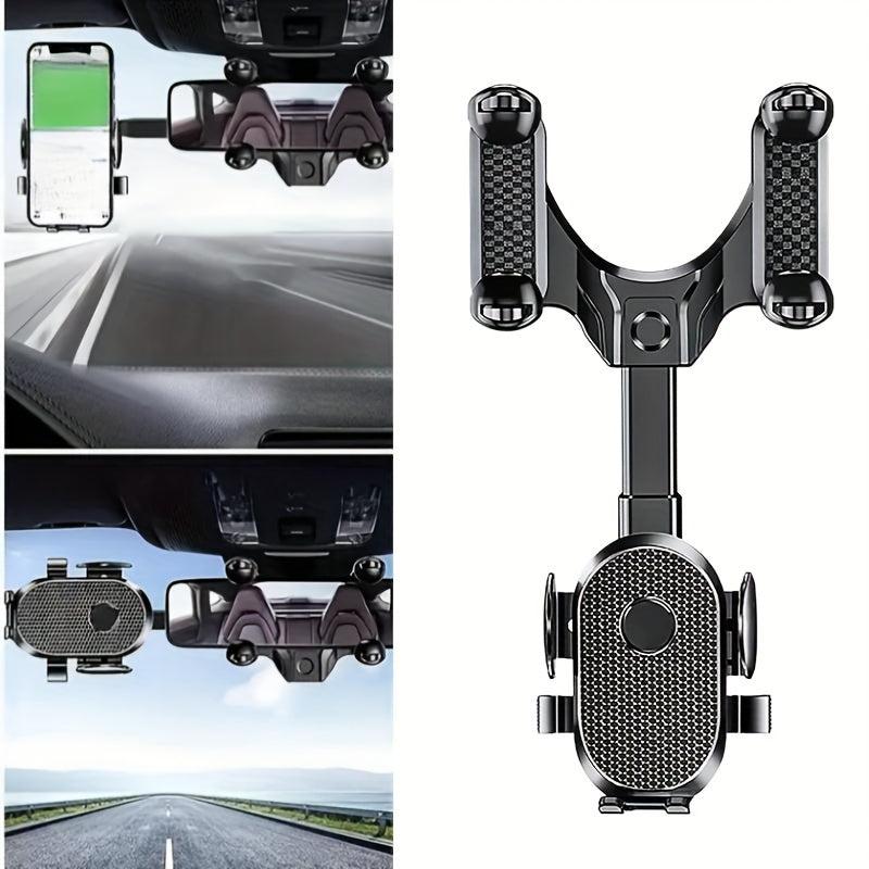 Car Rearview Mirror Phone Holder Car Mount Stand For CellPhone