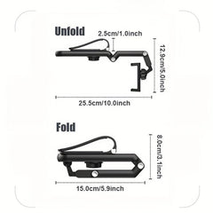 360 Rotating Car Sun Visor Phone Holder Telescopic Clip Bracket