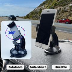 Car Cell Phone Holder Anti Shake Rotation & High Temperature Resistance