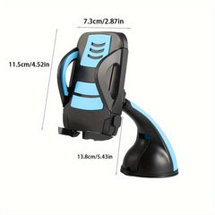 Suction Cup Car Phone Holder for Windshield and Dashboard, iPhone Compatible