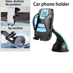 Suction Cup Car Phone Holder for Windshield and Dashboard, iPhone Compatible