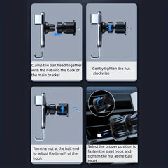 Car Mobile Phone Bracket Anti-shake Air Outlet Gravity Sensor Navigation