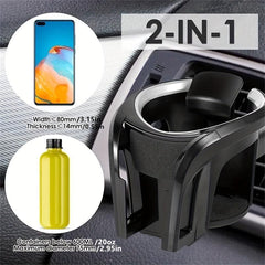 2 in 1 Car Cup Holder & Phone Holder, Air Vent Mount