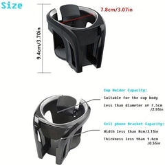 2 in 1 Car Cup Holder & Phone Holder, Air Vent Mount