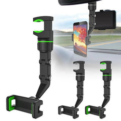 Rearview Mirror Phone Holder For Car Universal 360 Degrees Rotating