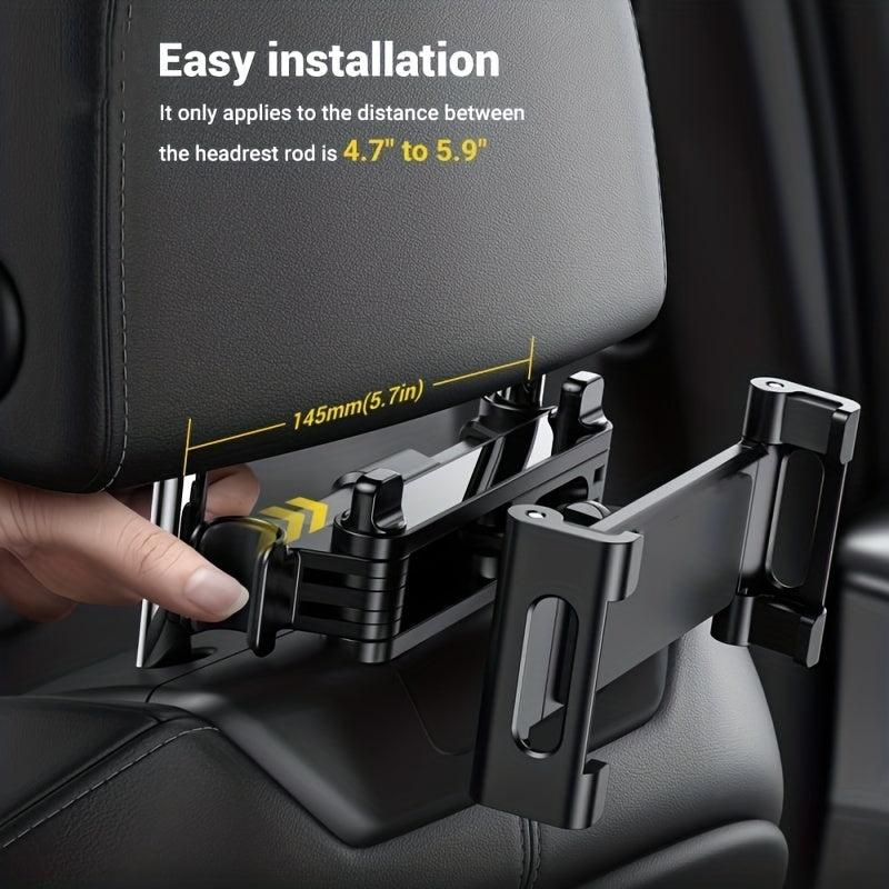 Car Tablet Holder Headrest Tablet Mount Adjustable Stand Cradle