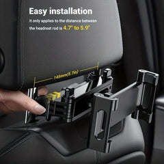 Car Tablet Holder Headrest Tablet Mount Adjustable Stand Cradle
